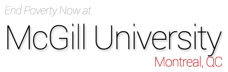 End Poverty Now at: McGill University